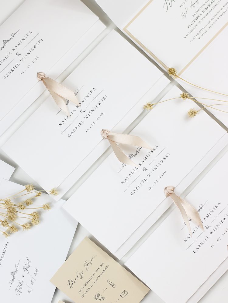 zaproszenie ślubne w stylu dworskim Eloise