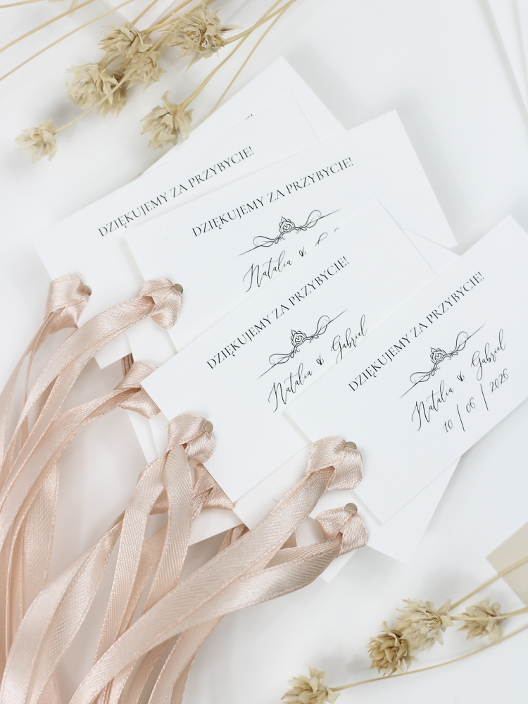 bilecik podziękowanie w stylu dworskim eloise