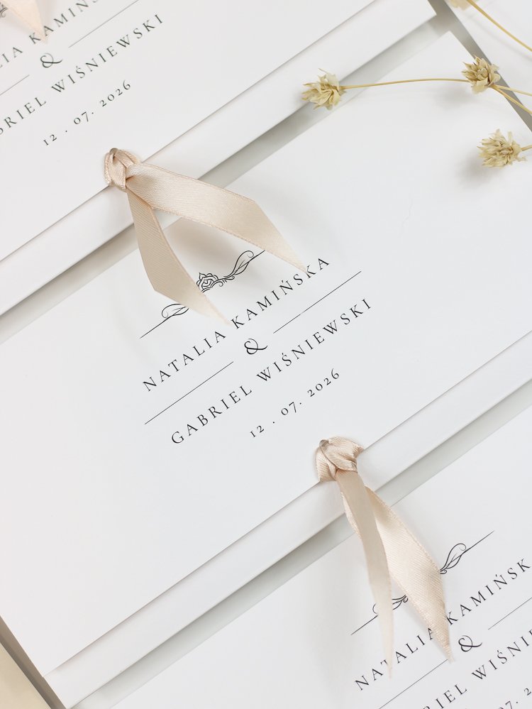 zaproszenie ślubne w stylu dworskim Eloise