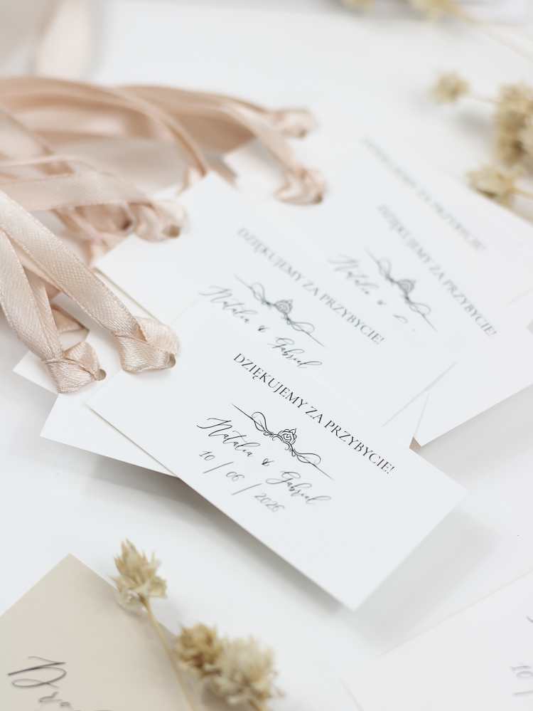 bilecik podziękowanie w stylu dworskim eloise