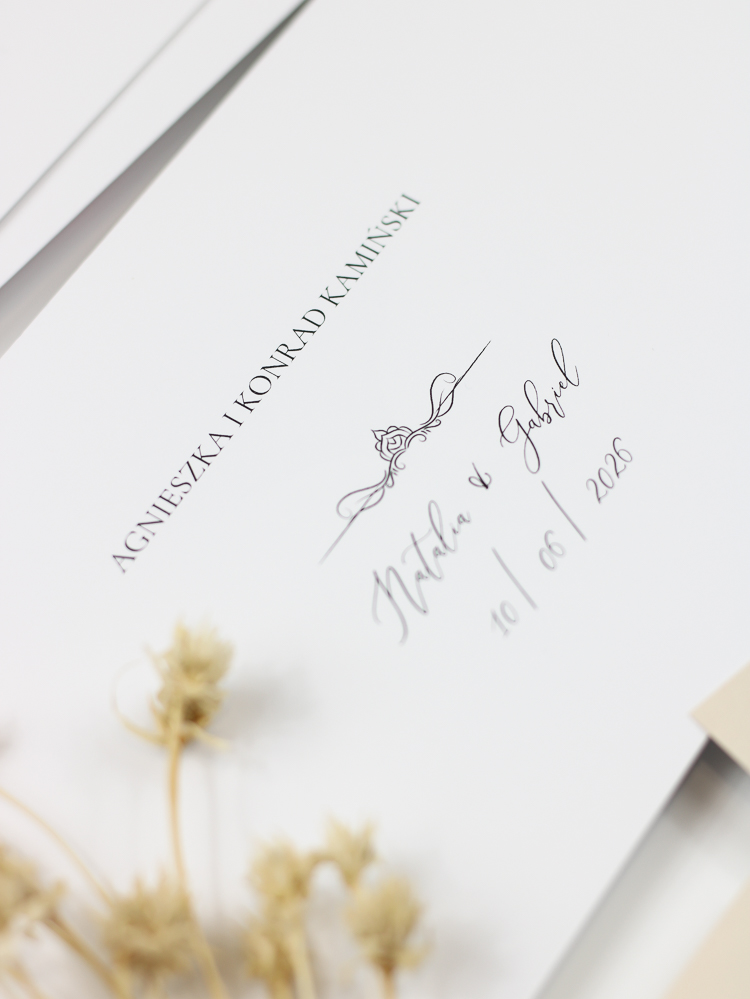 zaproszenie ślubne w stylu dworskim Eloise